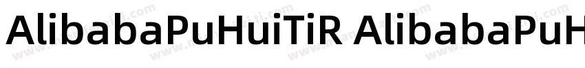 AlibabaPuHuiTiR AlibabaPuHuiTiB字体转换